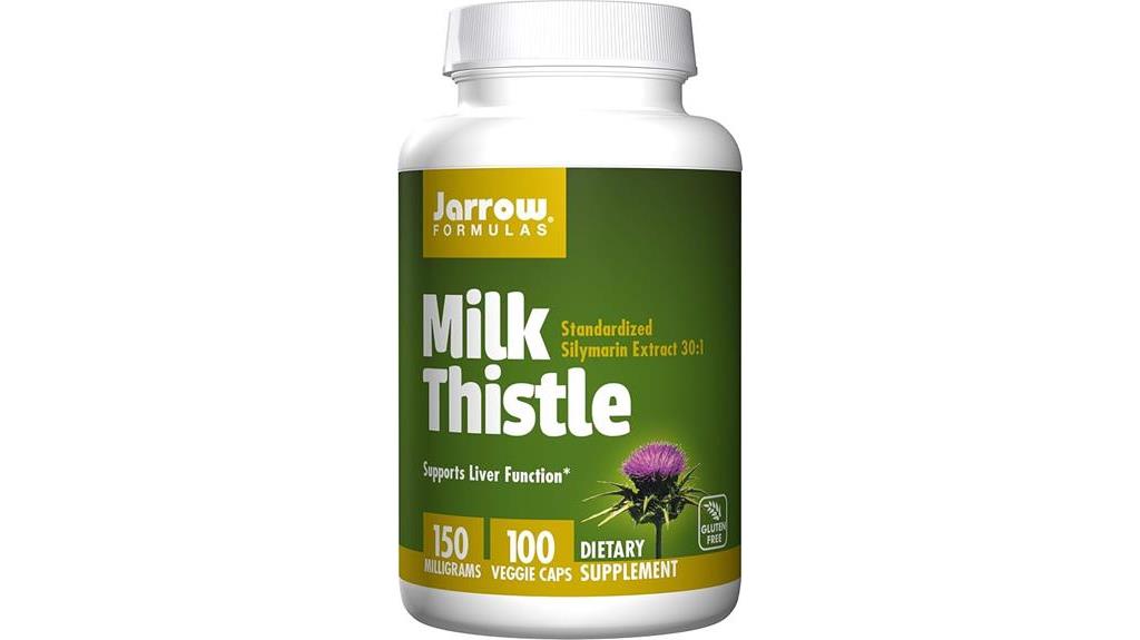 milk thistle supplement capsules