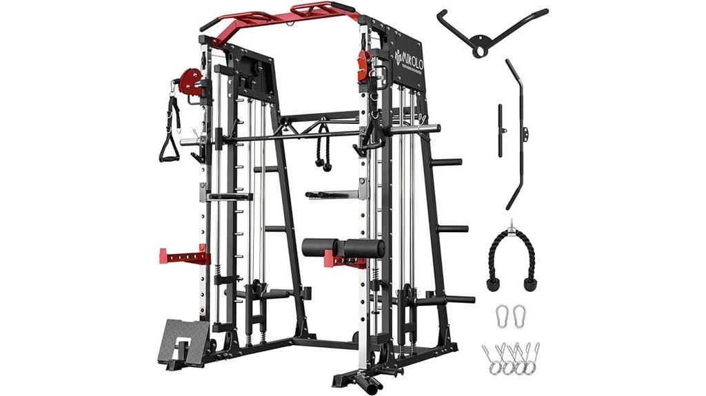 multi functional gym equipment set