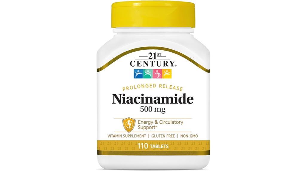 niacinamide tablets 500mg 110 count