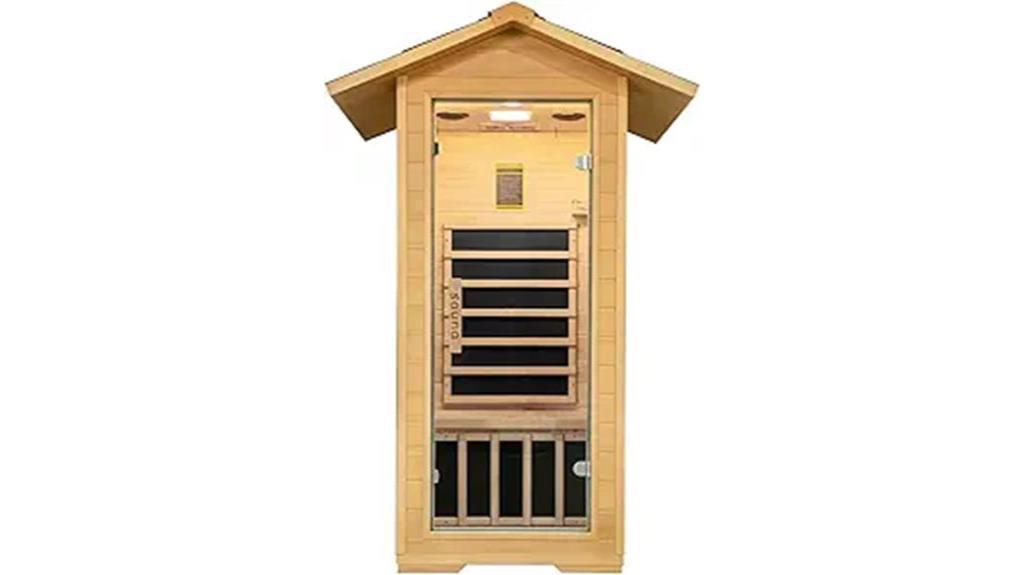 one person outdoor infrared sauna