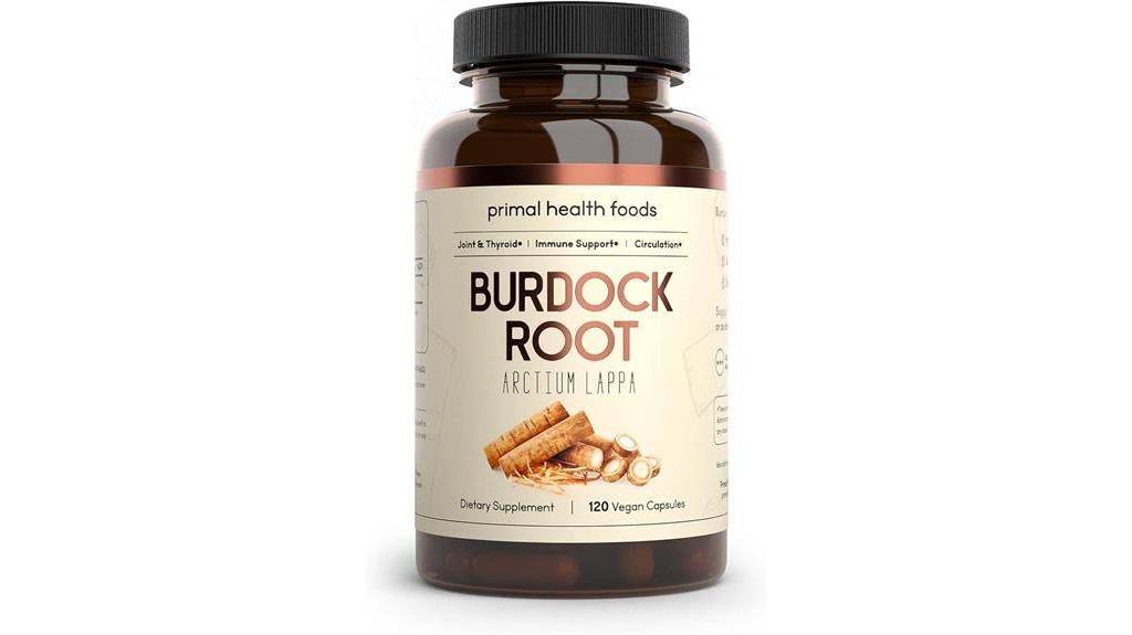 organic burdock root capsules