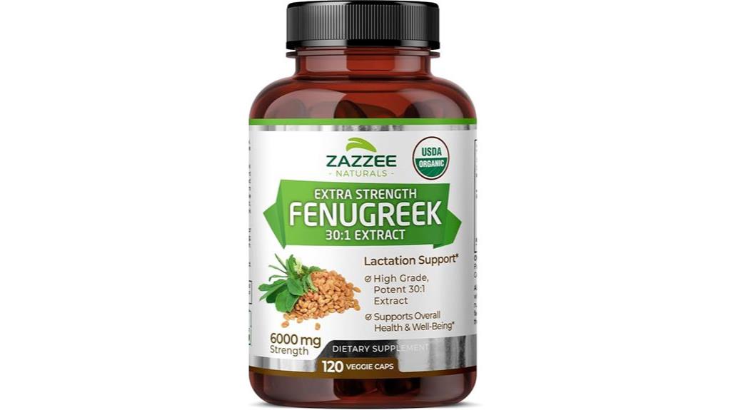 organic fenugreek extract capsules