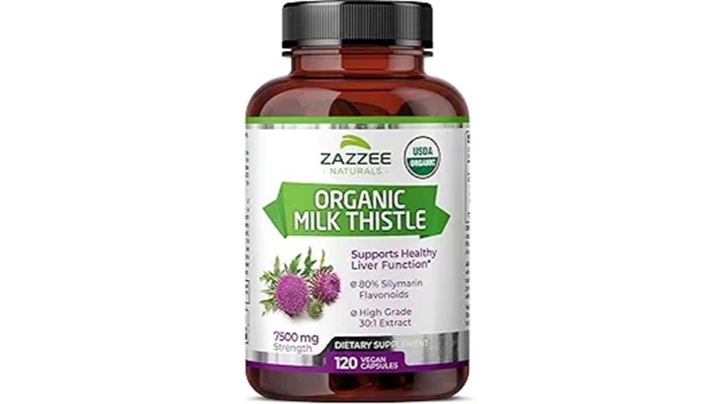 organic milk thistle capsules