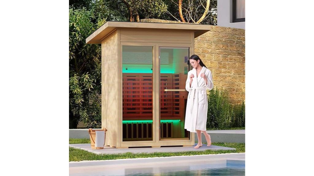 outdoor full spectrum infrared sauna