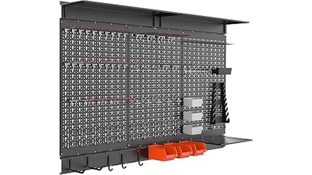 pegboard wall organizer kit