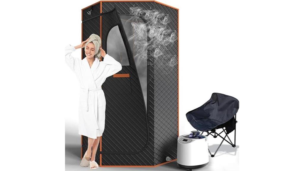 portable sauna with accessories