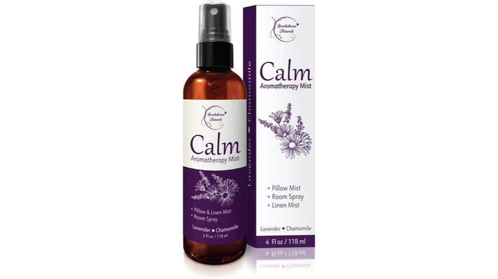 relaxing spray with lavender