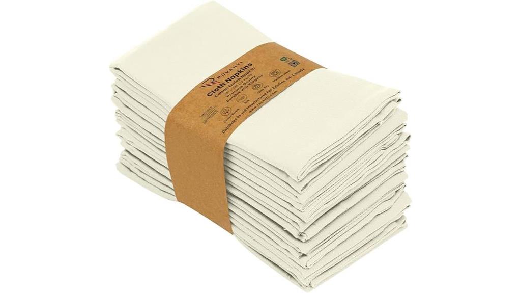 ruvanti set of 12 cloth napkins