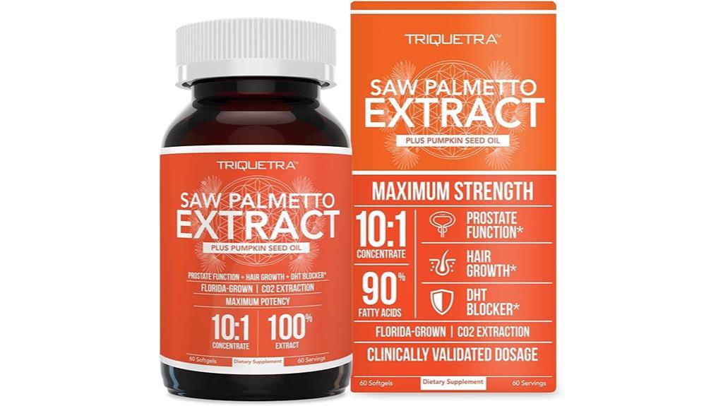 saw palmetto softgel supplement