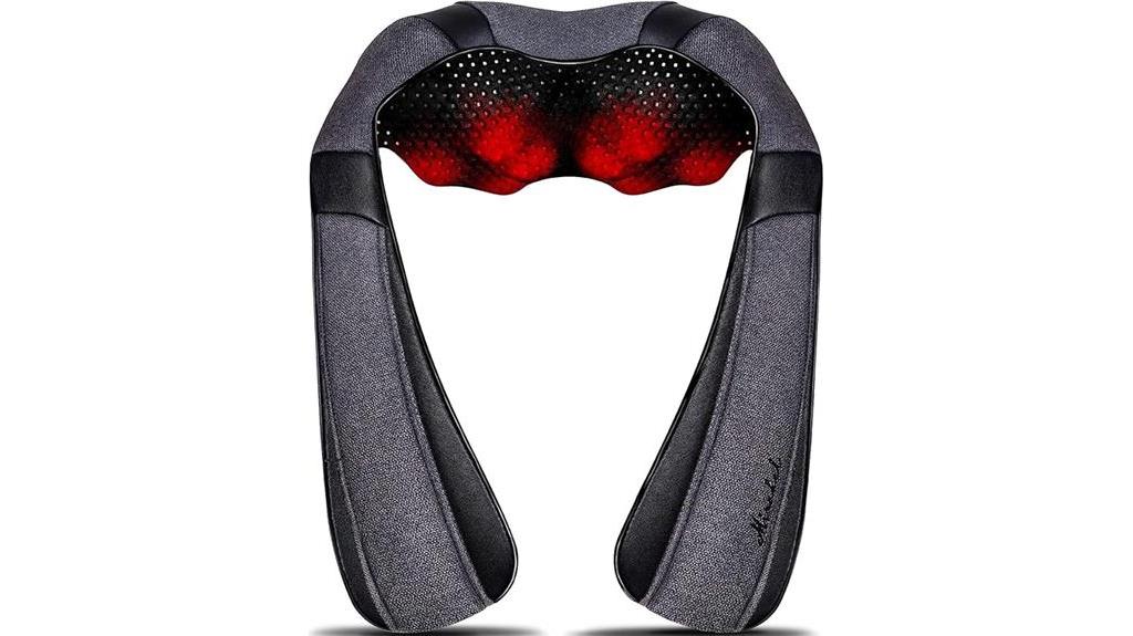 shiatsu heat neck massager