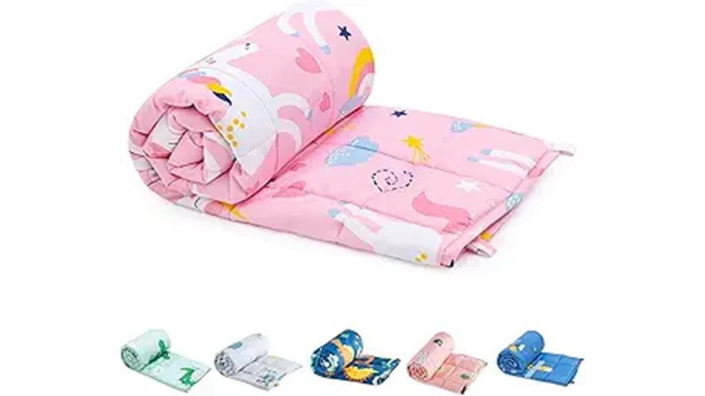 sivio weighted blanket unicorn themed