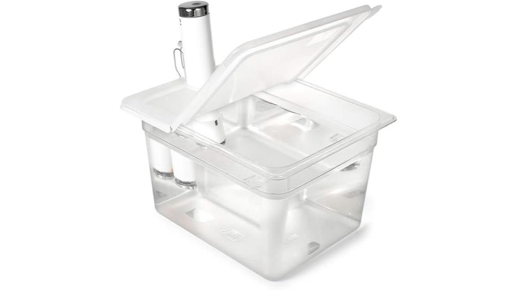 sous vide container with lid