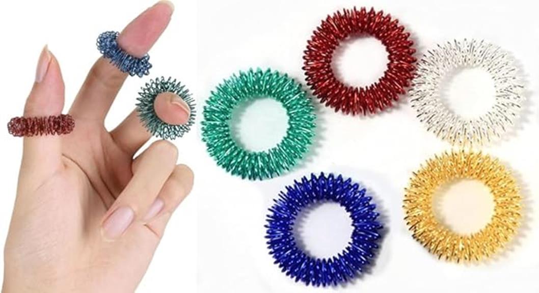 stimulating textured massage rings