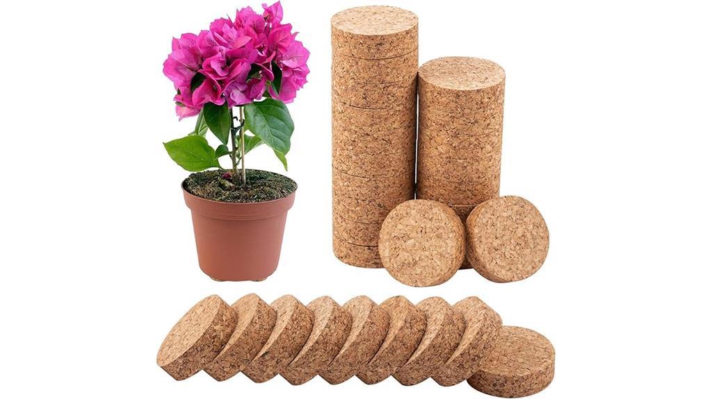 sturdy cork pot feet