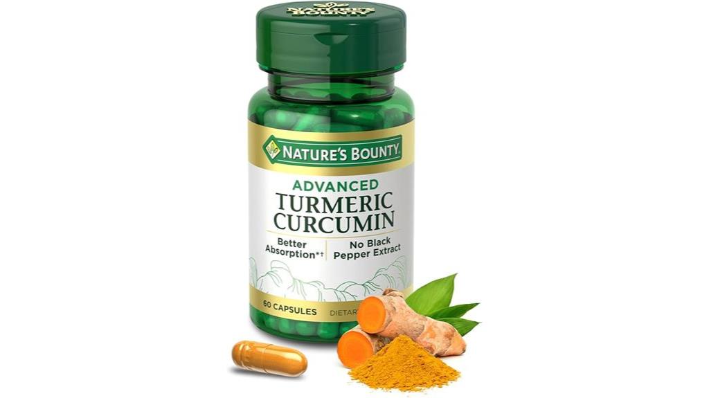 turmeric curcumin capsules 60 count