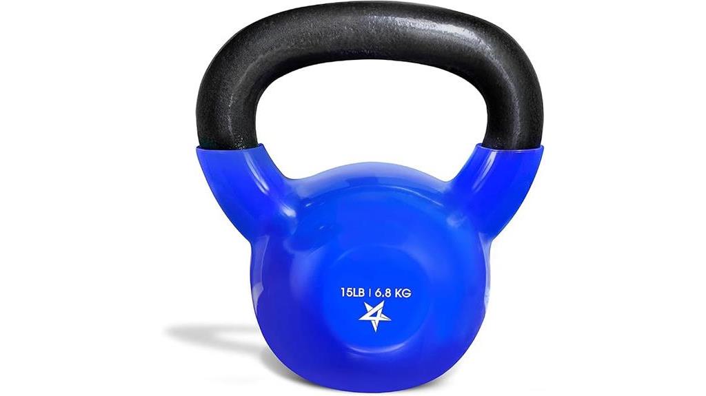 vinyl coated kettlebell set