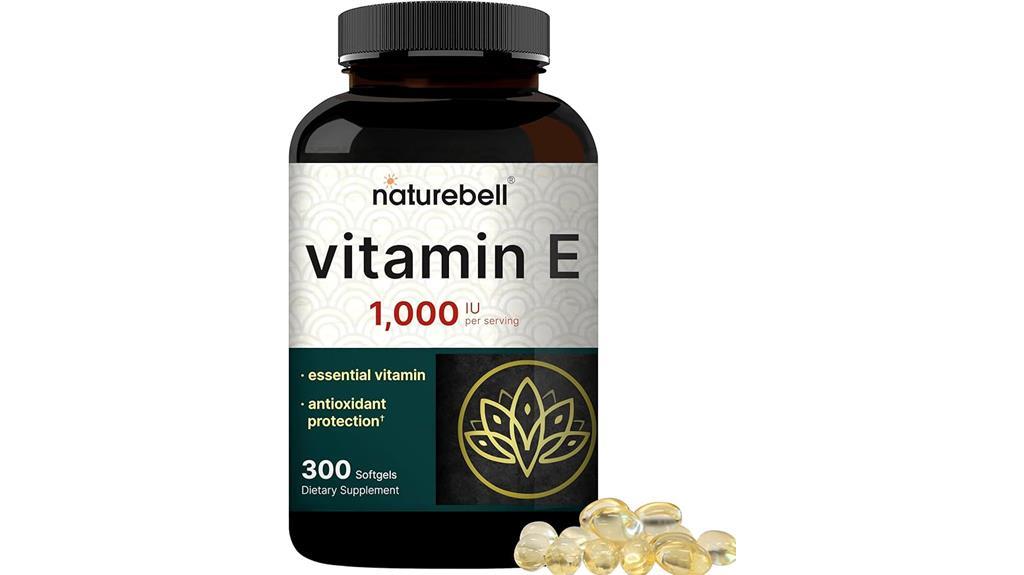 vitamin e softgel supplement