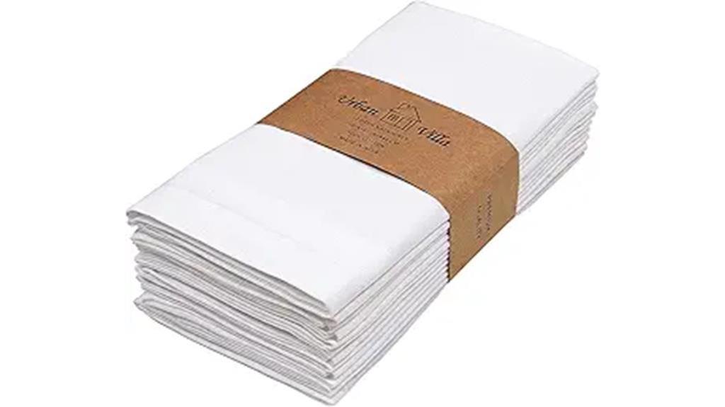 white cloth dinner napkins