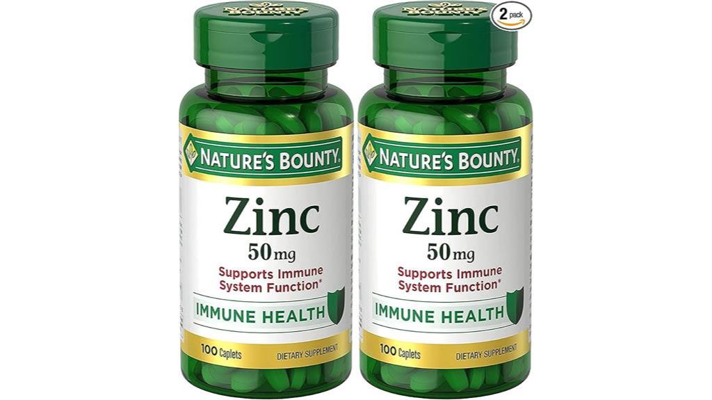 zinc immune support caplets