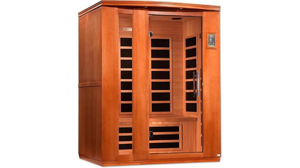 3 person infrared sauna model