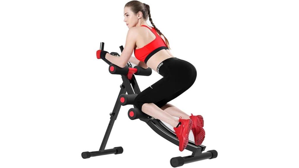 ab workout machine features