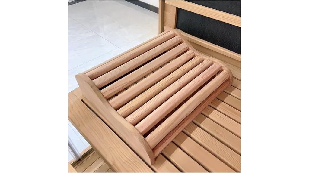 comfortable cedar sauna pillow