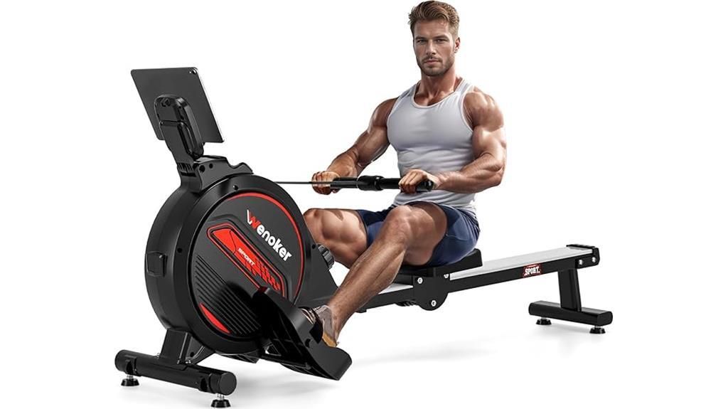 compact magnetic rower machine