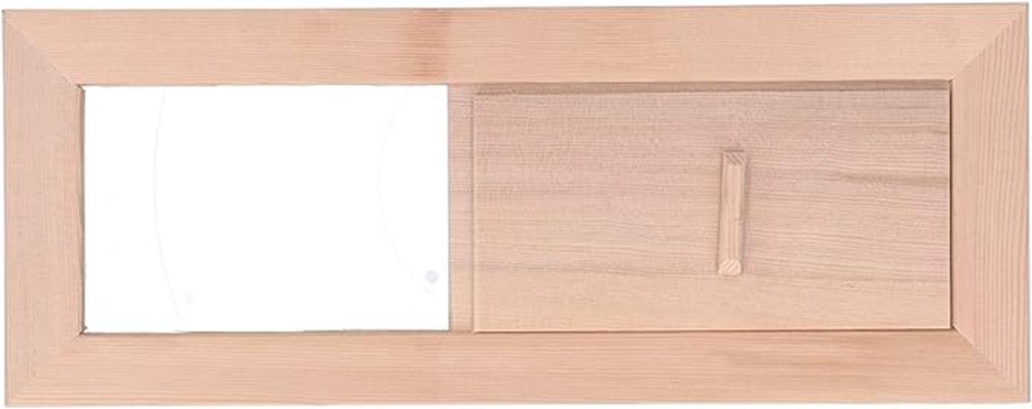 customizable wooden sauna ventilation