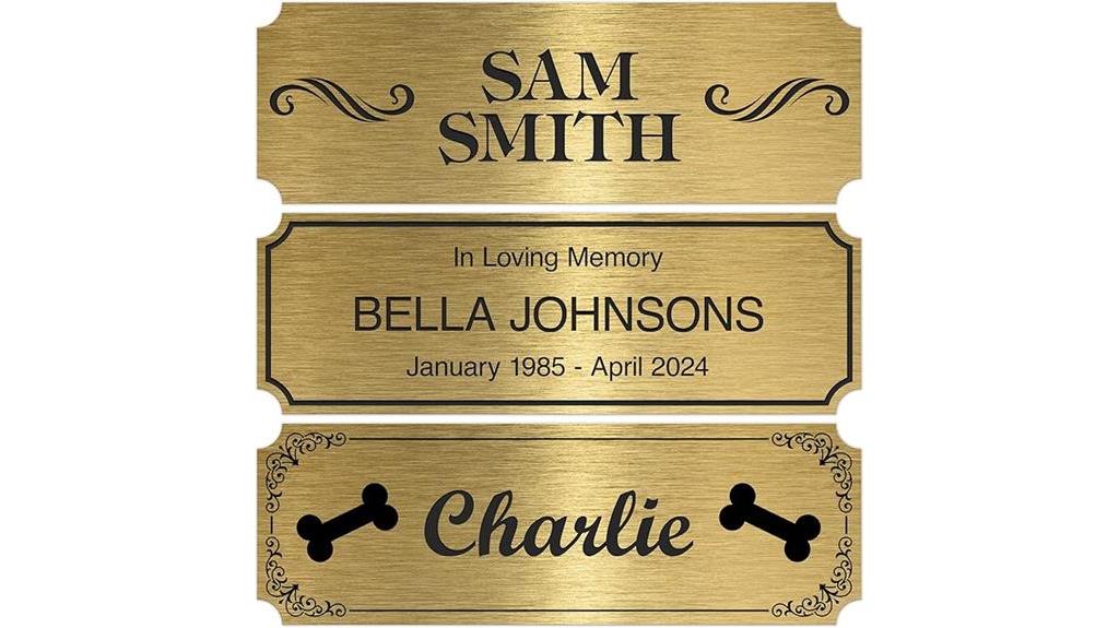 customized engraved name plate