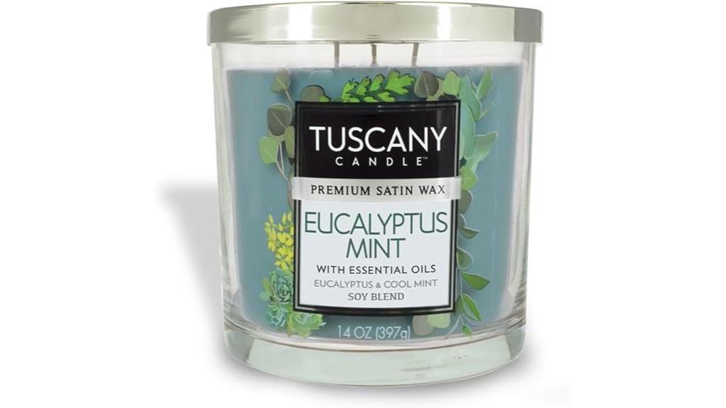 eucalyptus mint scented candle