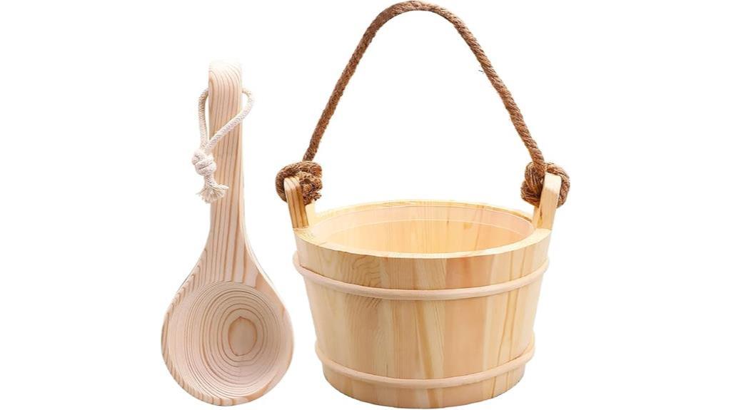 finnish pine sauna set