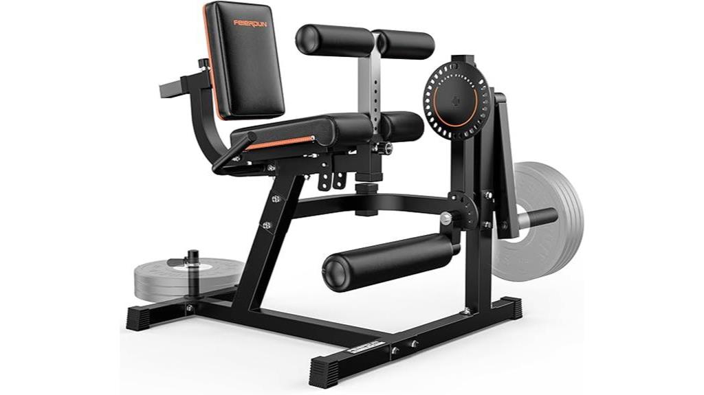 leg extension workout machine