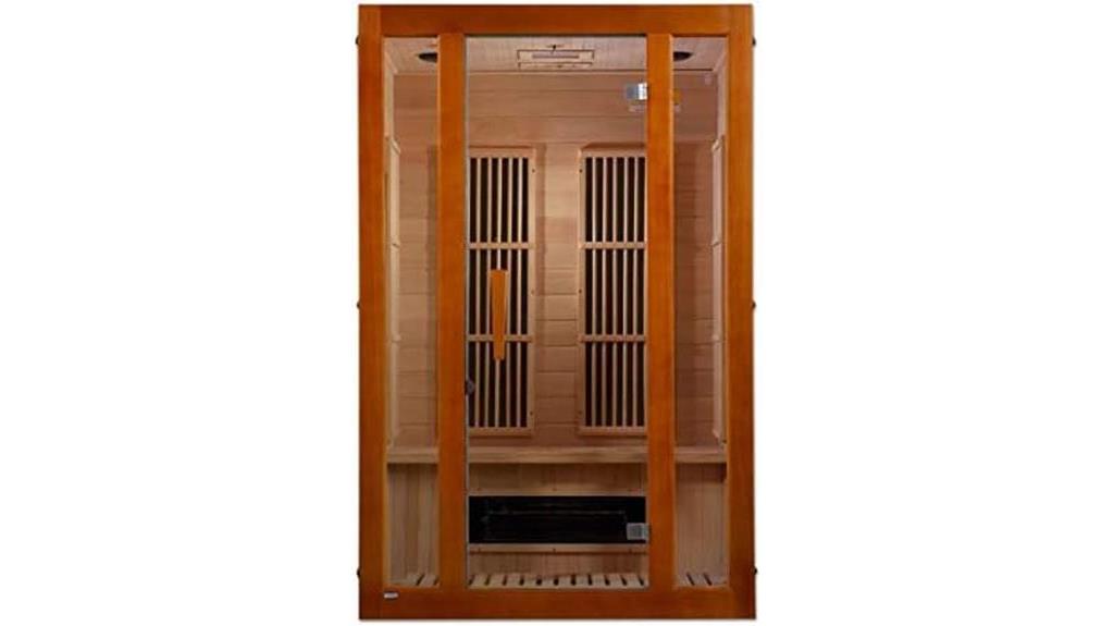 low emf 2 person sauna