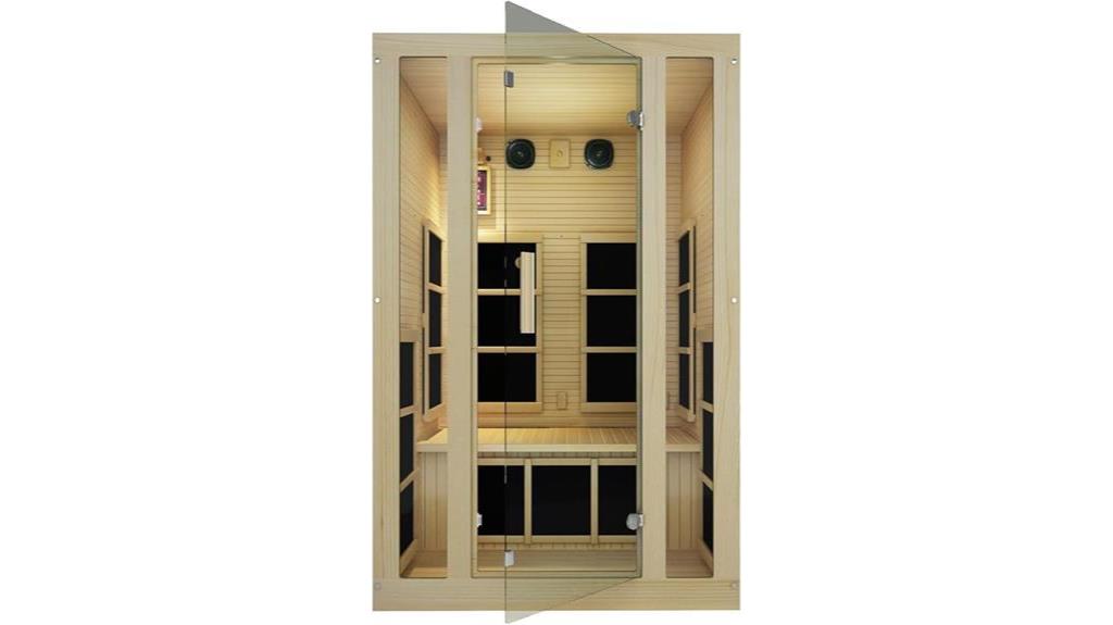 luxurious 2 person infrared sauna