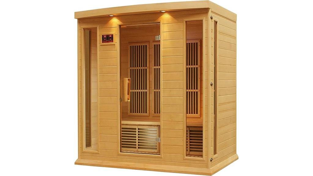 luxurious 4 person infrared sauna