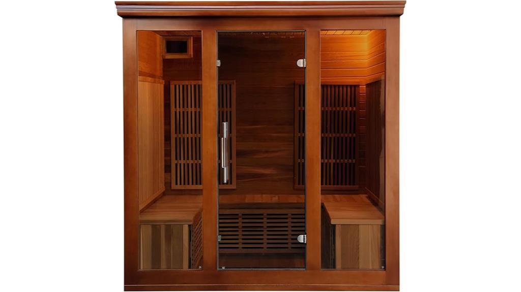 luxurious infrared sauna experience