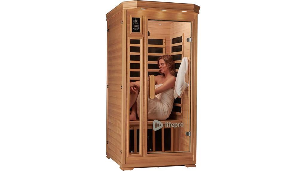 luxurious infrared sauna experience