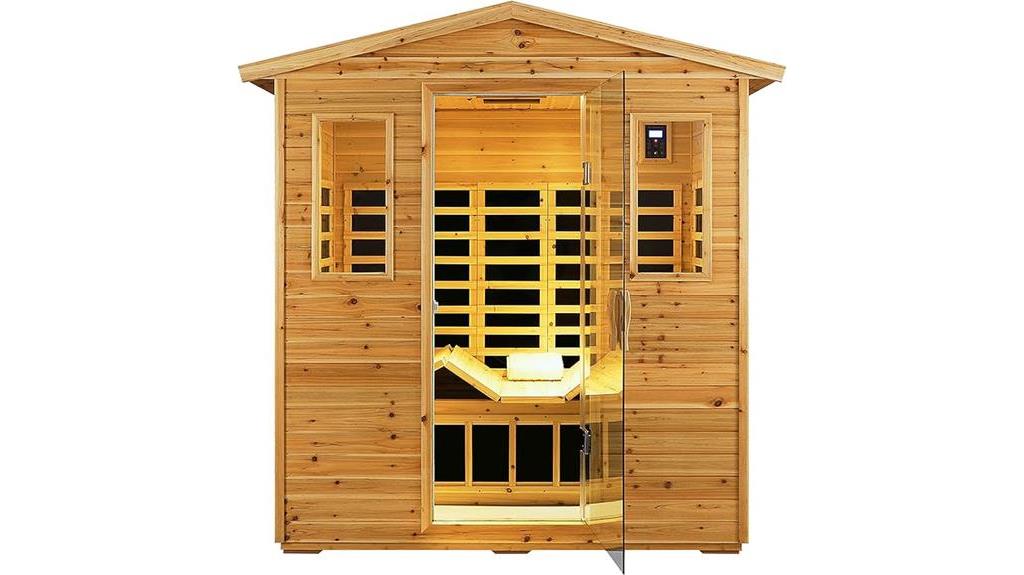 luxurious portable infrared sauna