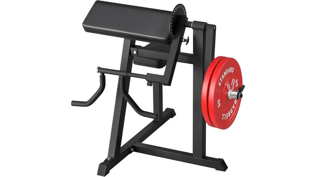 plate loaded bicep machine