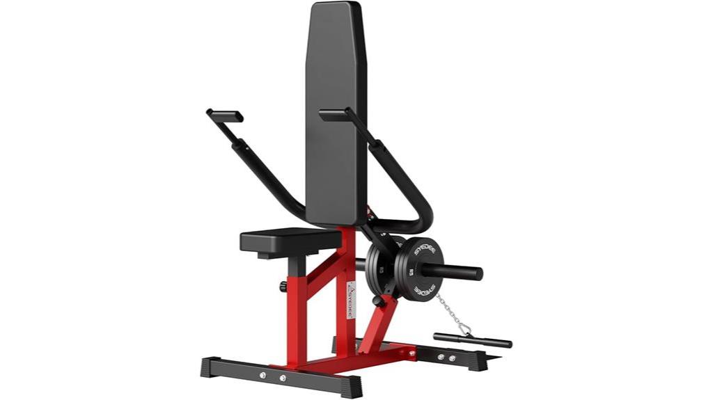 plate loaded seated dip machine