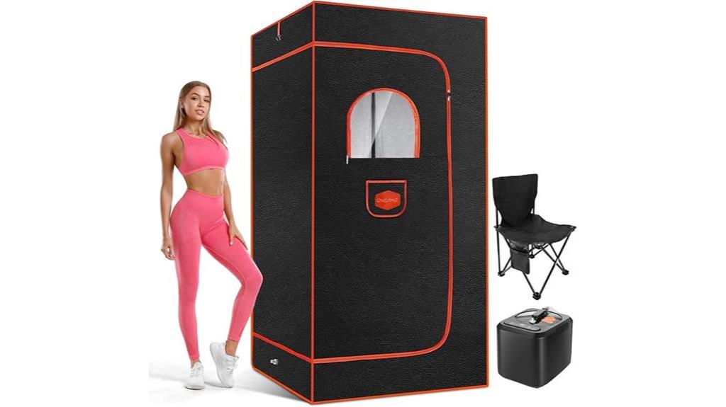 portable sauna with accessories