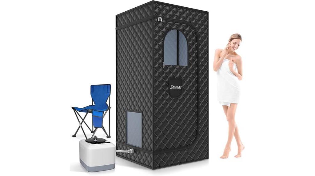 portable sauna with steamer