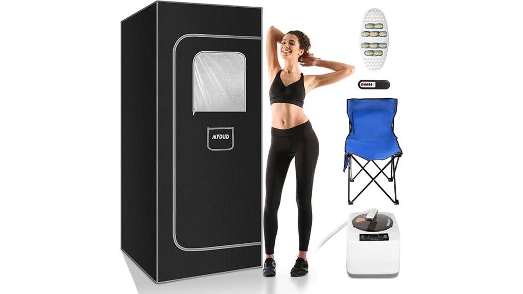 portable steam sauna features