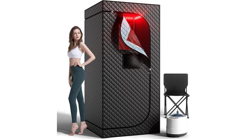 portable steam sauna features