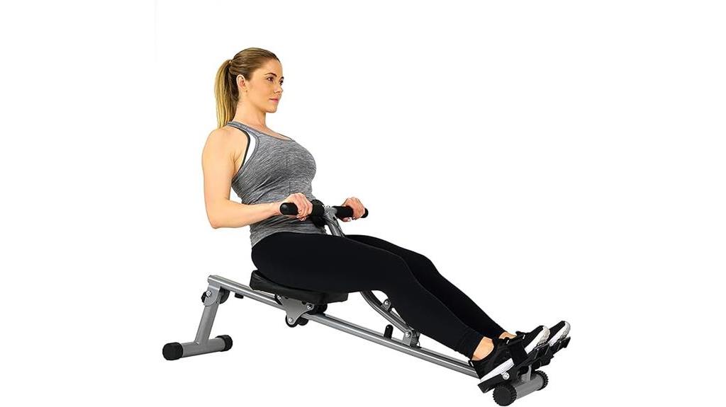 rowing machine with adjustability