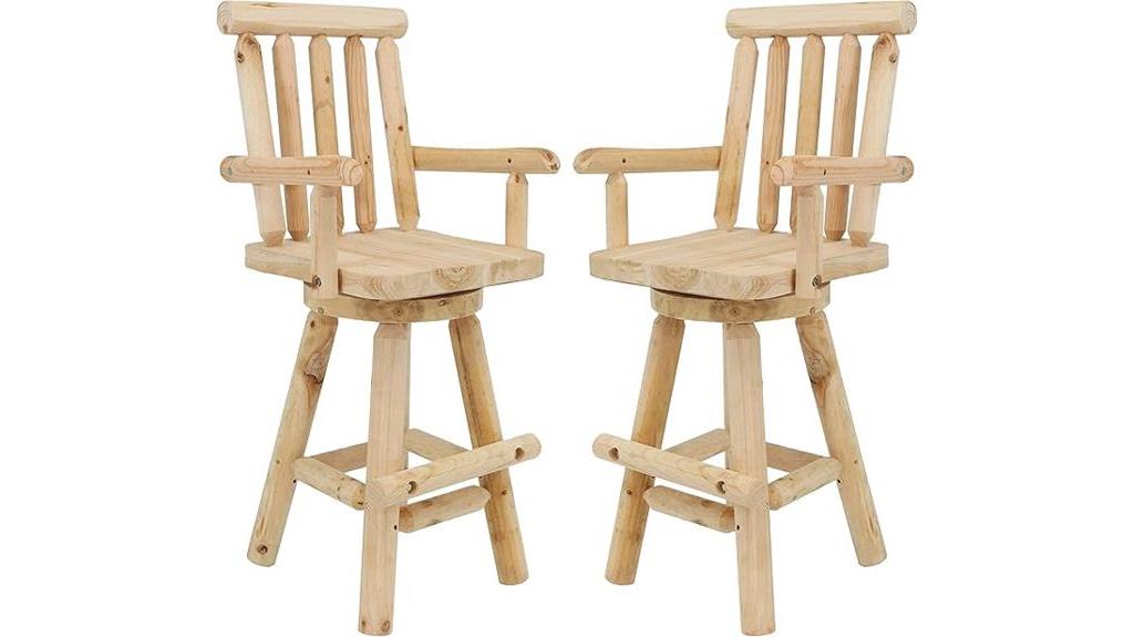 rustic bar stool design