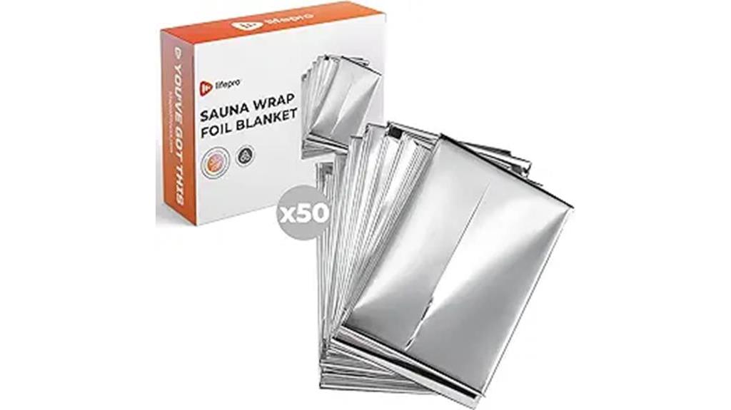 sauna wrap foil blankets