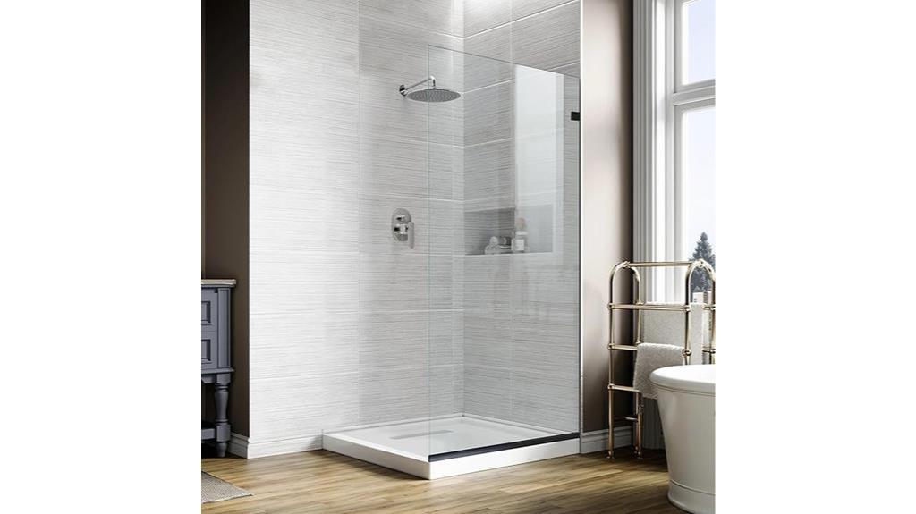 shower glass door panel