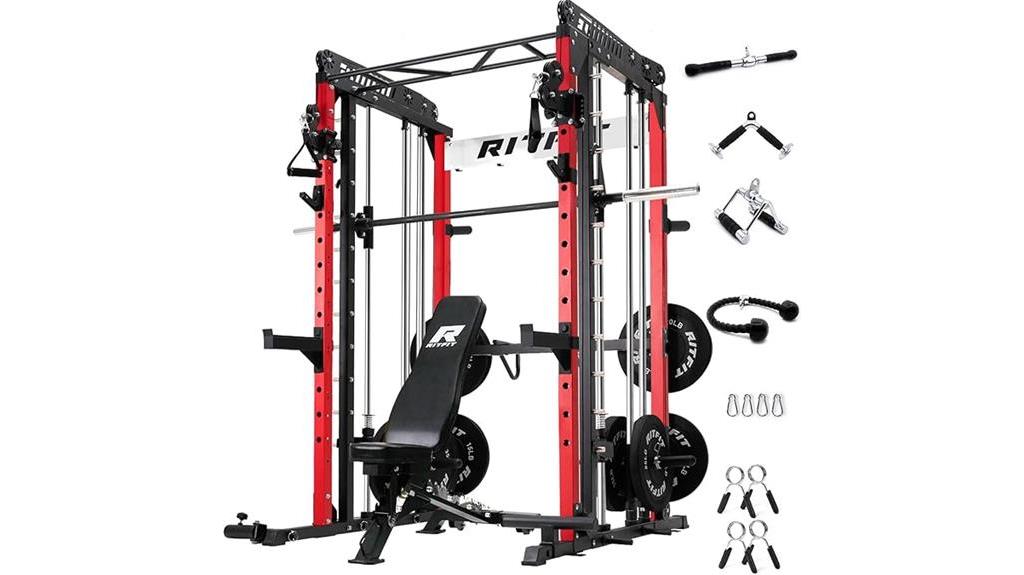 smith machine with cables