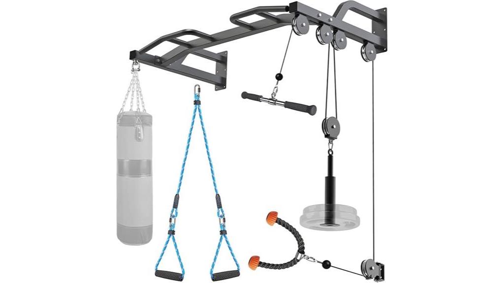 space saving cable pulley system